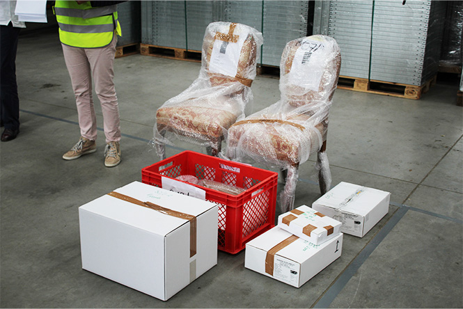 Depot-Errichtung und Inventarisierung