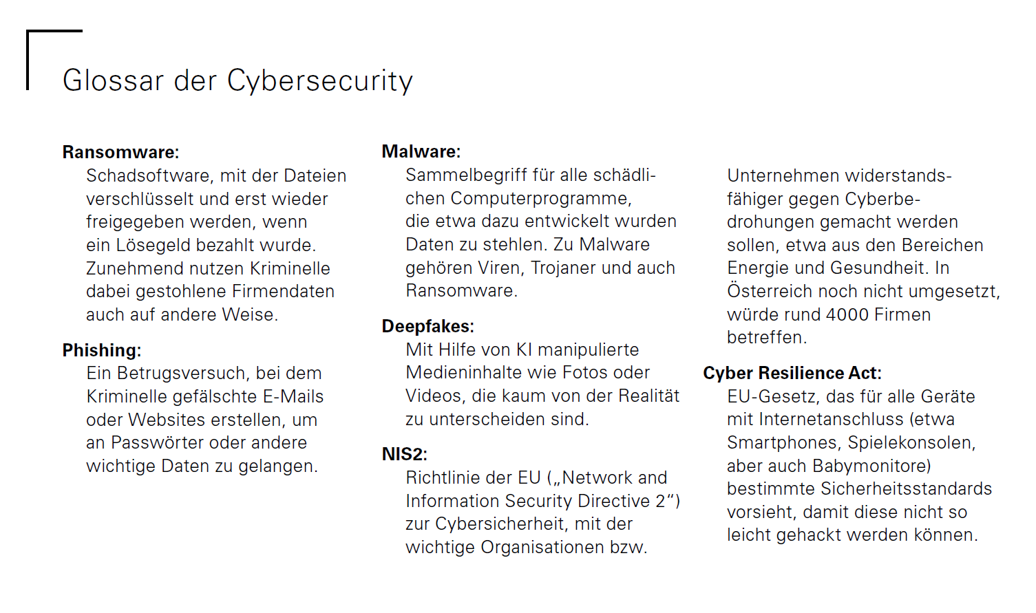 Glossar der Cybersecurity