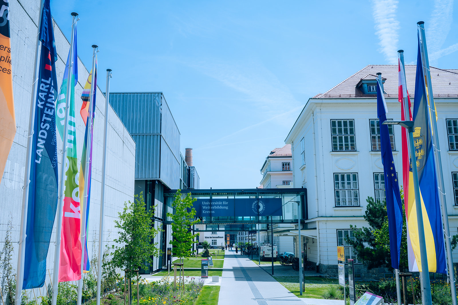 Blick auf den Campus Krems