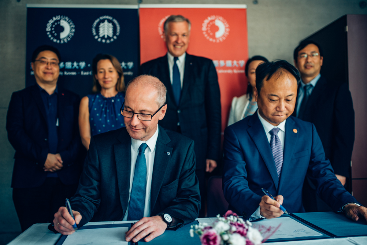 © Donau-Universität Krems/Walter Skokanitsch Unterzeichnung des Faculty & Staff Exchange Agreements