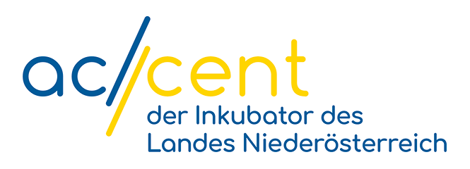 Logo accent – der Inkubator des Landes Niederösterreich