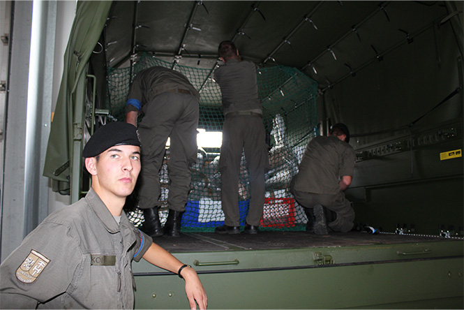 Depot-Errichtung und Inventarisierung