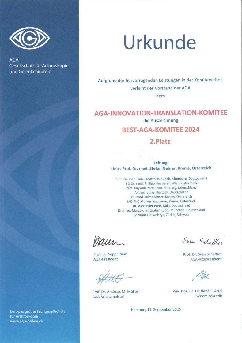 2. Platz Best AGA Komitee 2024