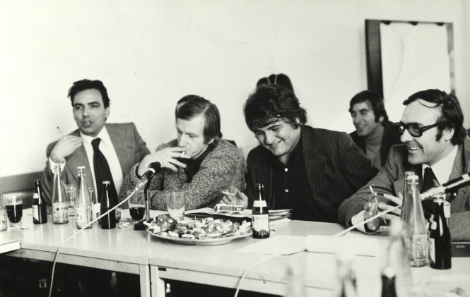 Pressekonferenz Alpensaga, 1976 © K.I.P.P.A./Archiv der Zeitgenossen Pressekonferenz Alpensaga, 1976