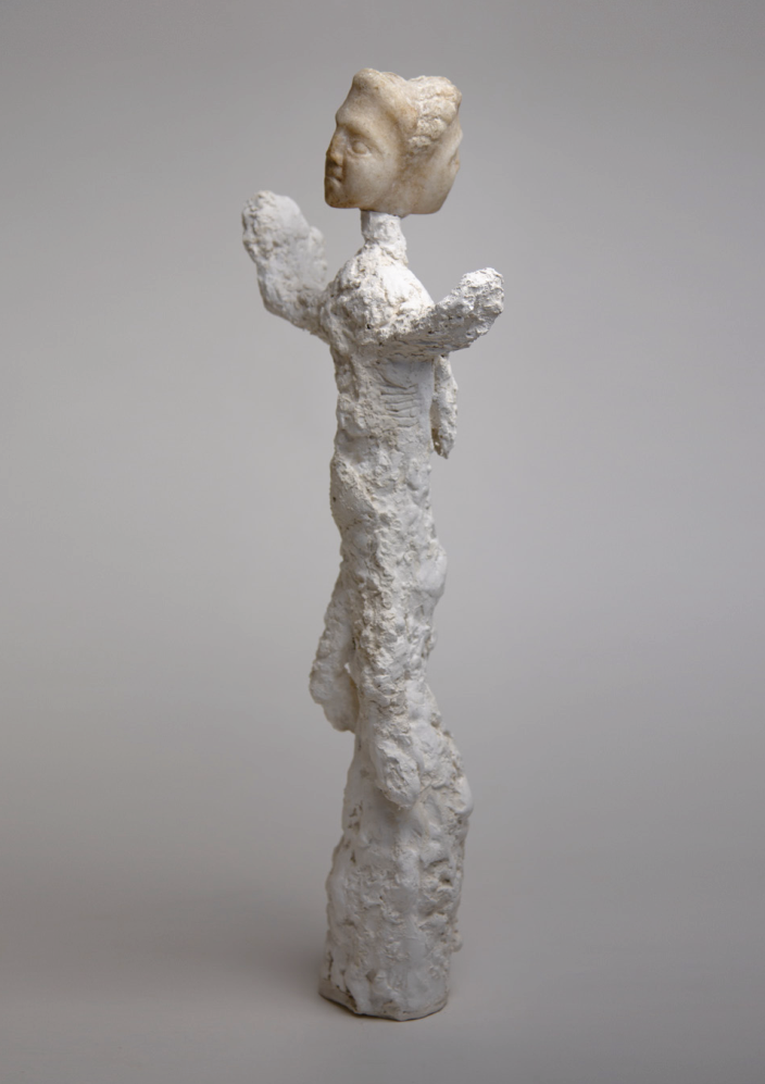 Photo of the scuplture "Angel of History" by Ali Cherri