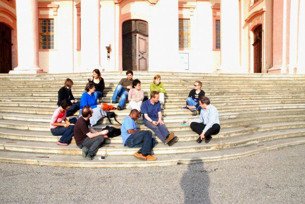 MAH students on Göttweig steps