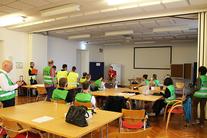 Briefing Evakuierungs-Szenario