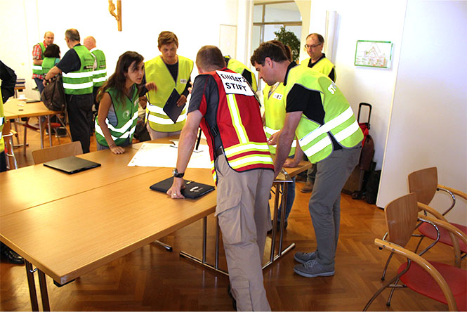 Briefing Evakuierungs-Szenario