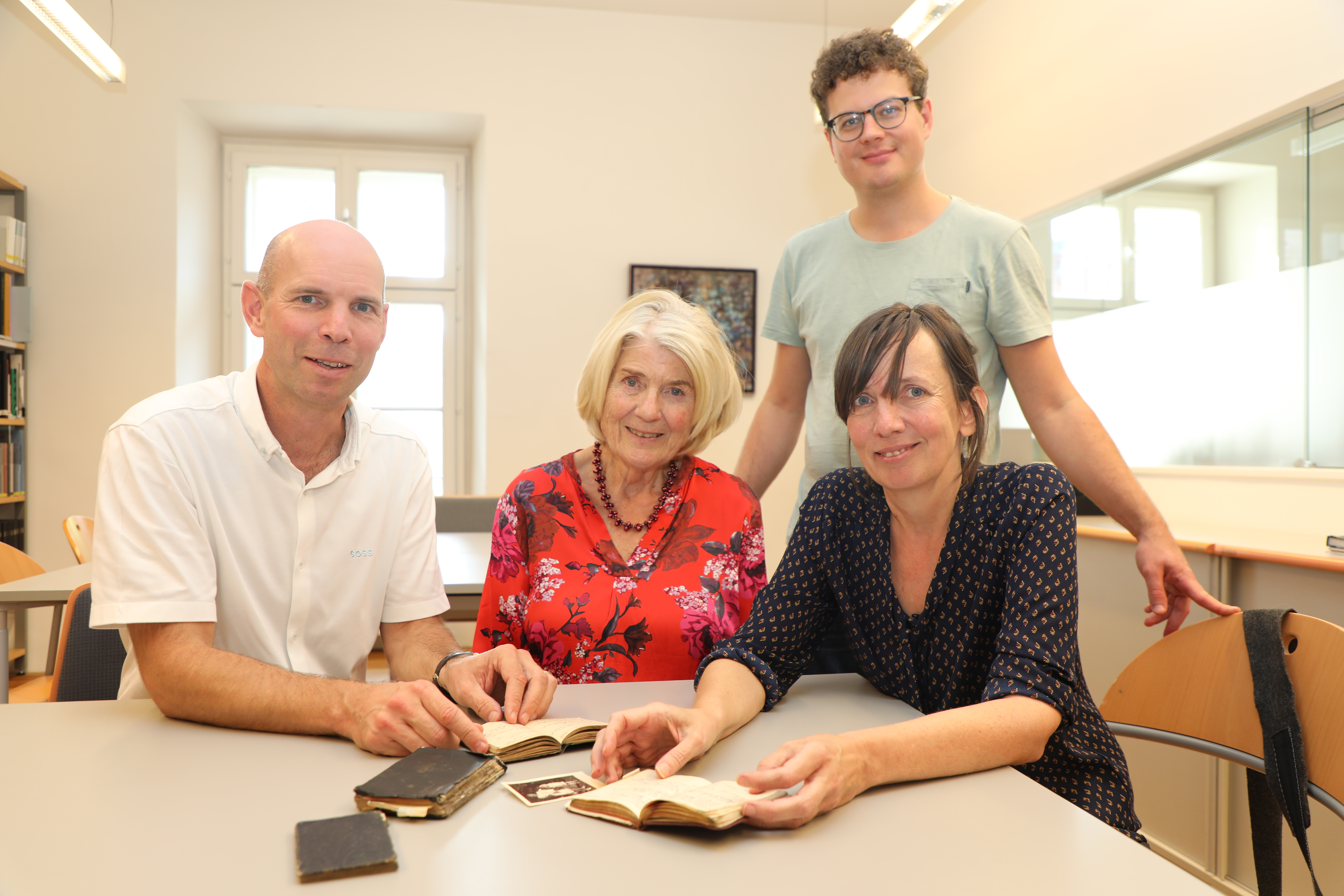 Kulturamtsleiter Gregor Kremser, Dagmar Hofmann, Daniel Habeler-Maier, Edith Blaschitz, von li. nach re. 