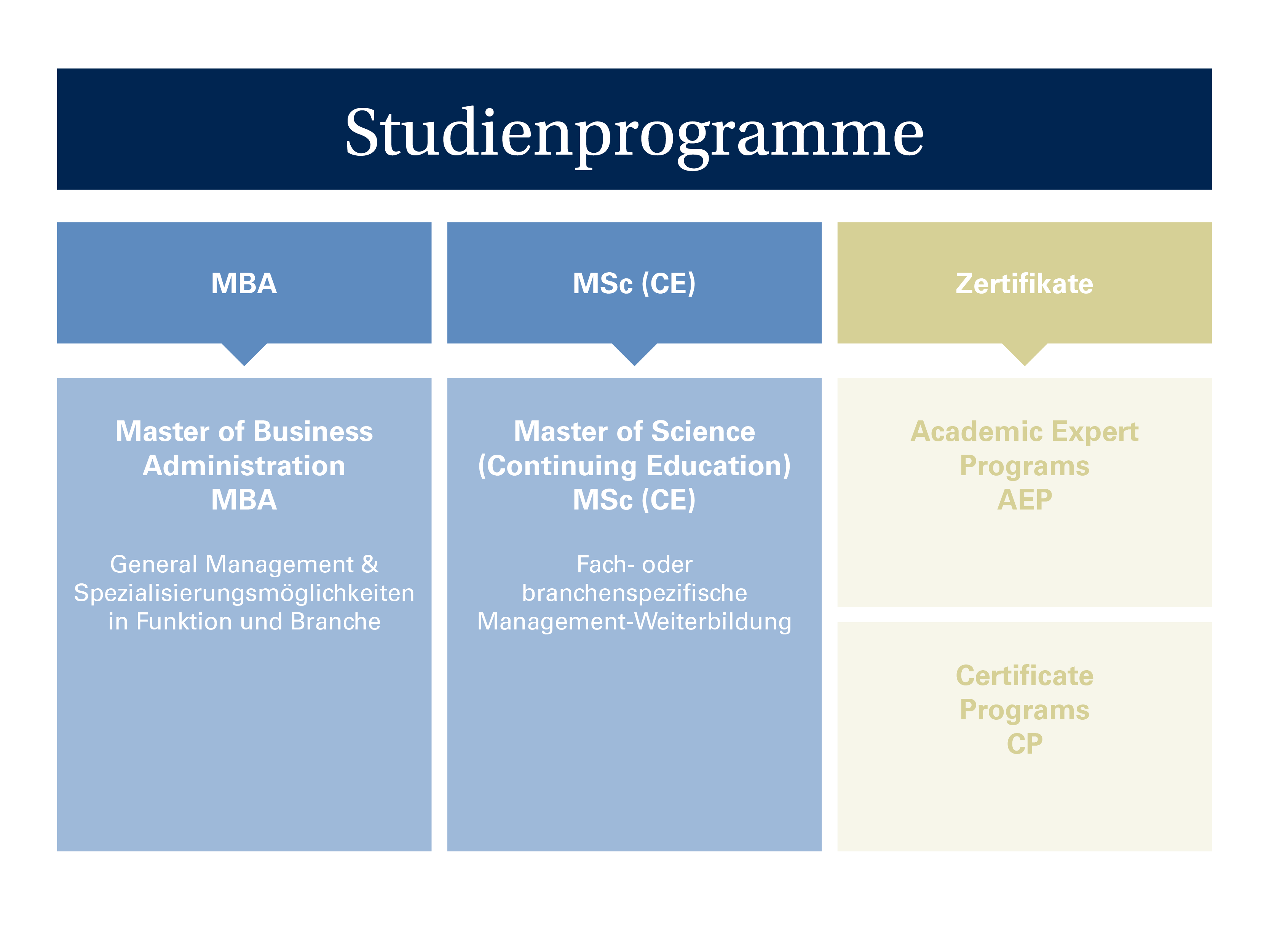 Studienprogramme