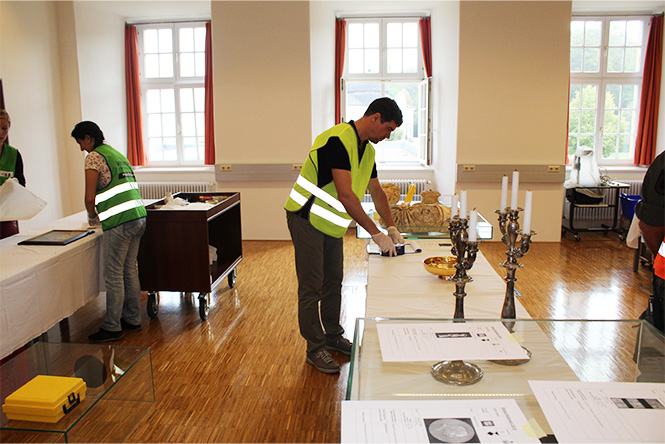 Verpacken und Bergen