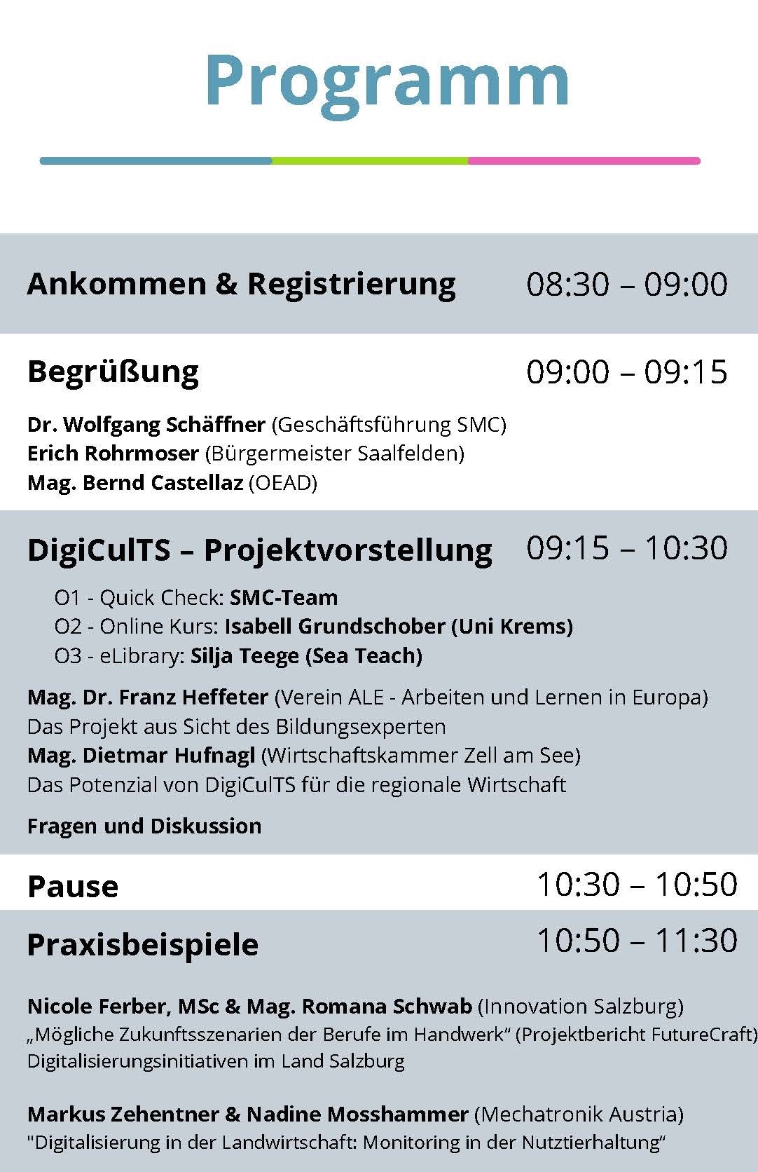 Programm digicults