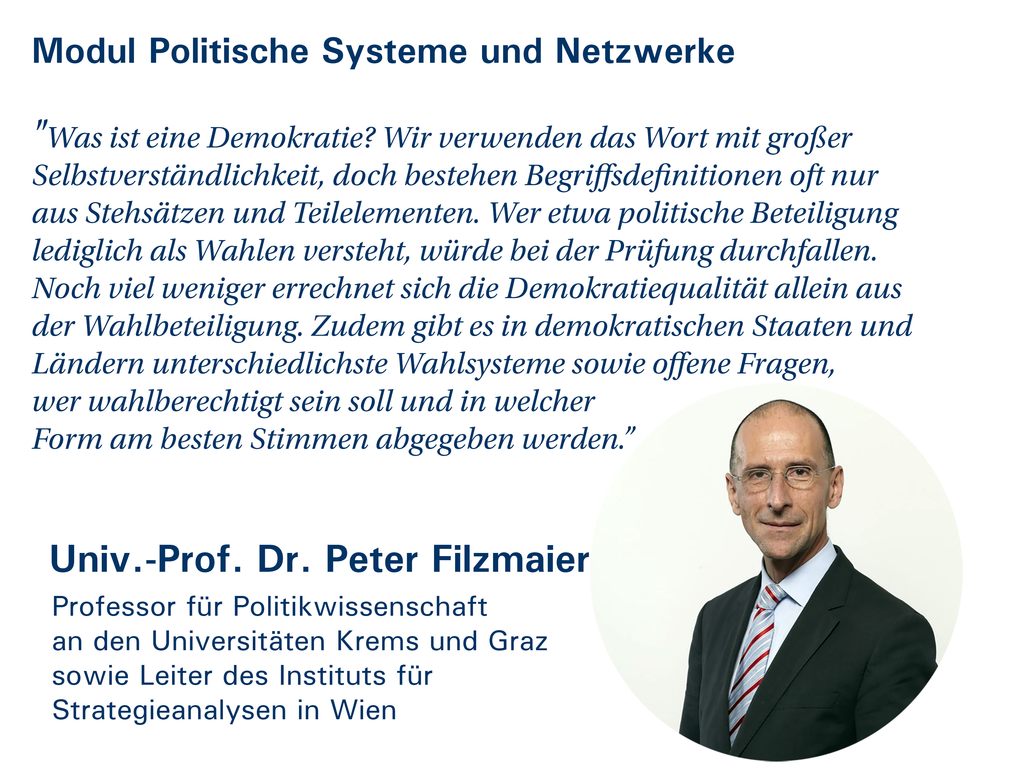 Peter Filzmaier Statement