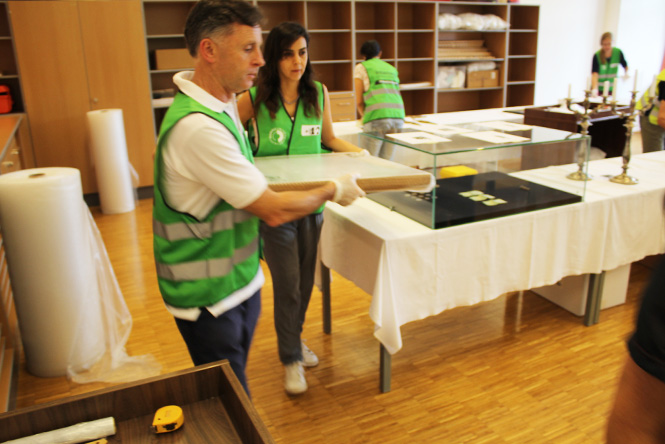 Verpacken und Bergen