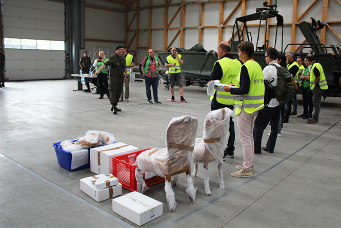 Depot-Errichtung und Inventarisierung