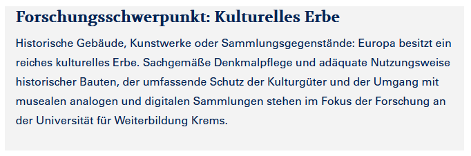 Forschungsschwerpunkt