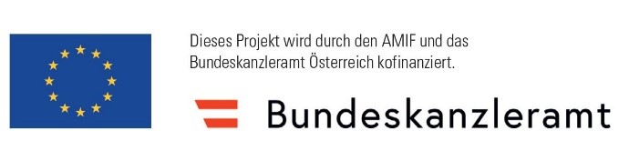 Logo AMIF, Bundeskanzleramt