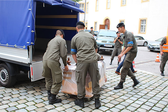 Verpacken und Bergen