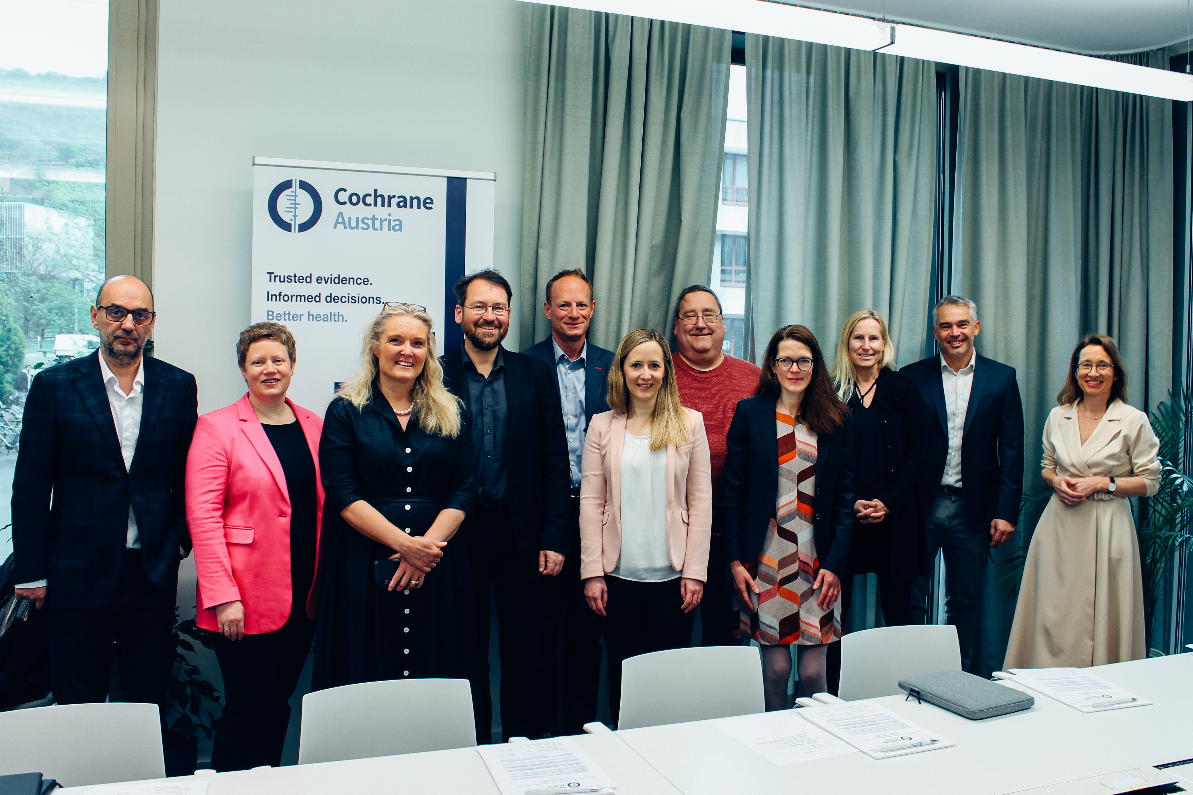 Catherine Spencer, CEO von Cochrane, nahm am Beiratsmeeting von Cochrane Österreich teil