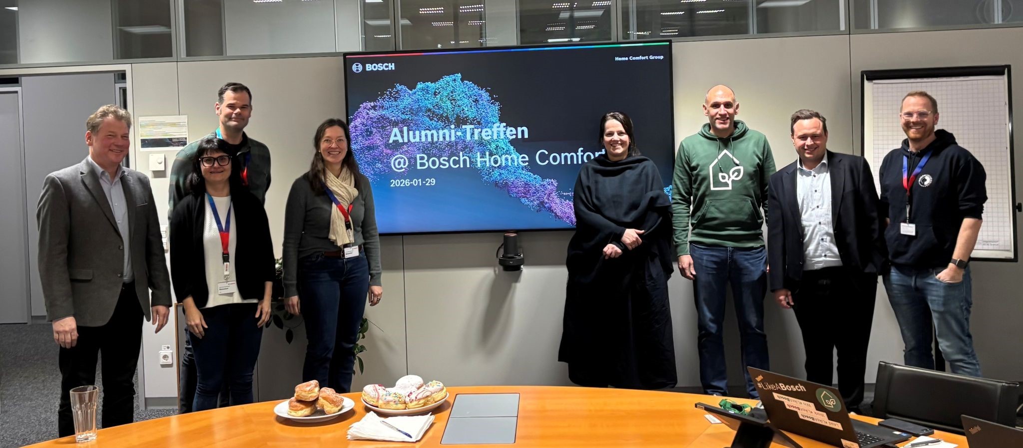Die Gruppe bei Bosch