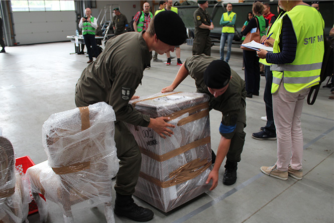 Depot-Errichtung und Inventarisierung