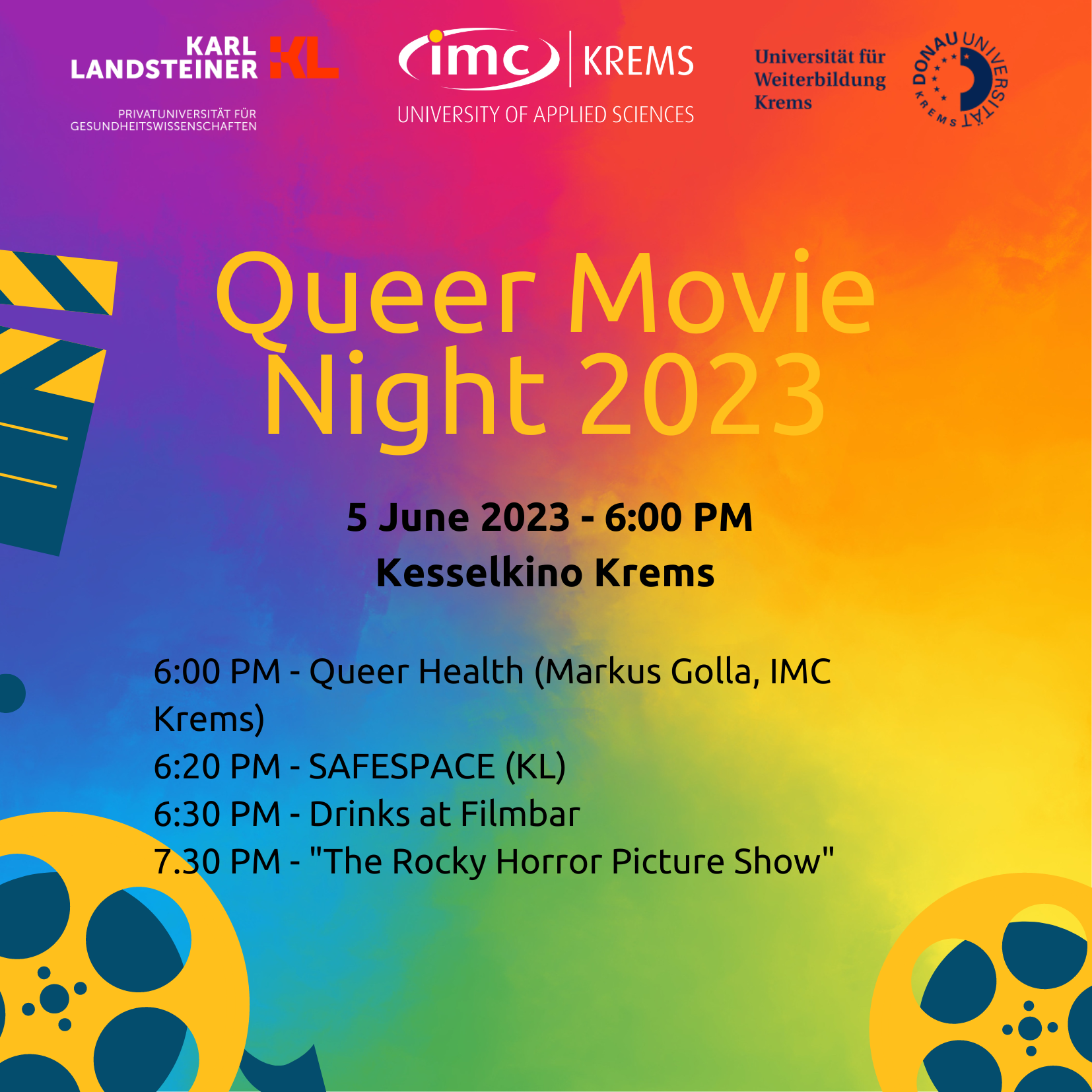 Flyer Queer Film Night 2023