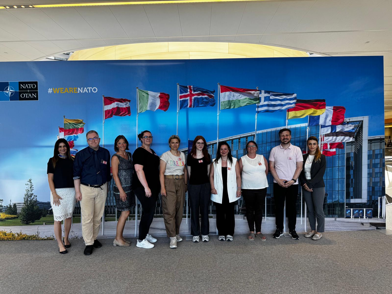 Gruppenbild Studienreise nach Brüssel
