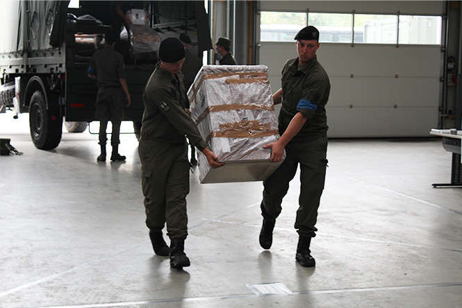 Depot-Errichtung und Inventarisierung