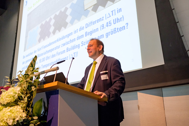 Forum Building Science - Begrüßung durch Dekan Hanus