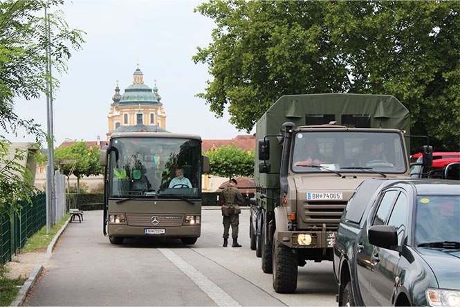 Transport zur Birago-Kaserne