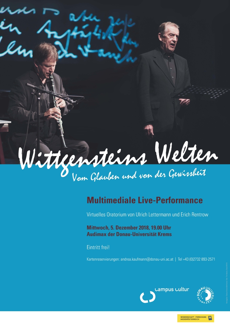 Plakat Wittgensteins Welten