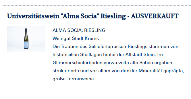 Universitätswein Riesling