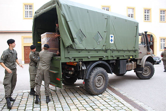 Verpacken und Bergen