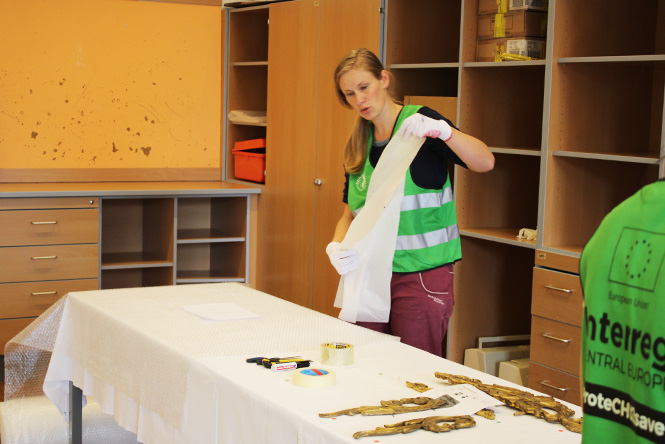 Verpacken und Bergen