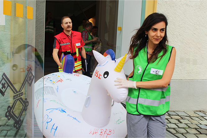 Verpacken und Bergen