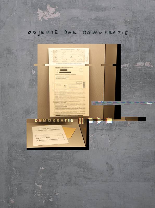© NÖ Museum Betriebs GmbH Bild 3 - DEFEKTES KUVERT, BRIEFWAHL ZUR BUNDESPRÄSIDENTEN-STICHWAHL 2016 (HAUS DER GESCHICHTE ST. PÖLTEN)